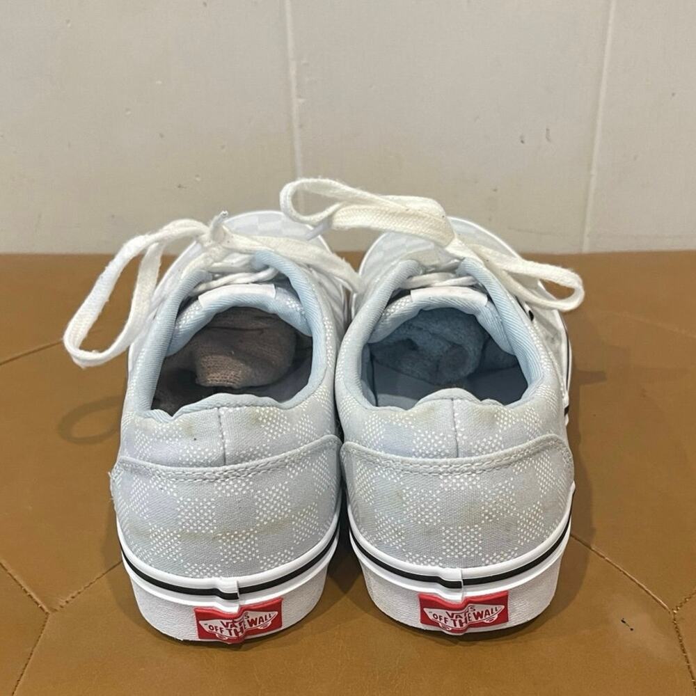 Vans Women's Doheny Light Blue Checkerboard Skate Shoe 90s Sneakers Size 9.5 - Picture 7 of 8